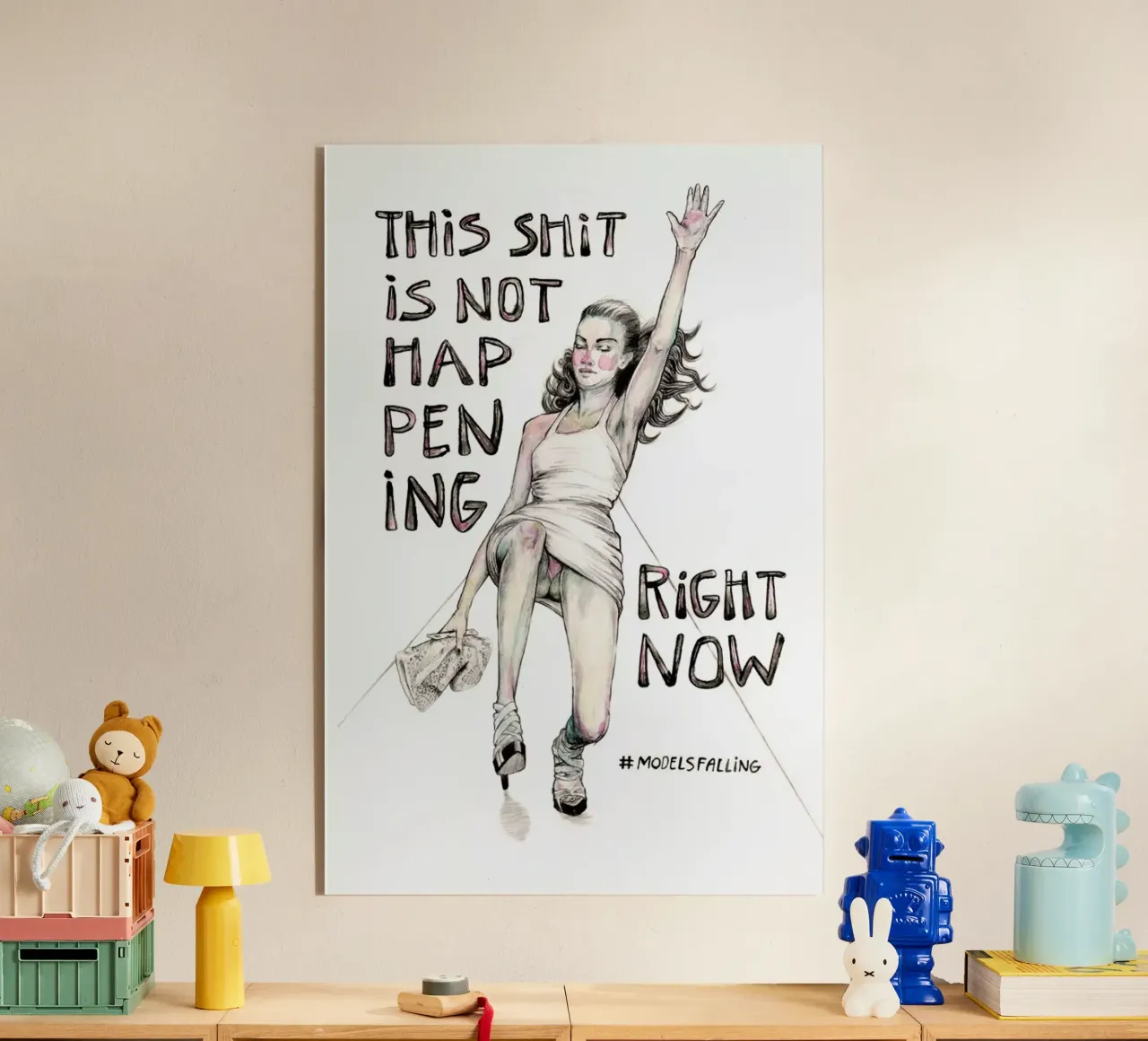 Models Falling 1 plexiglass da Meegan Barnes