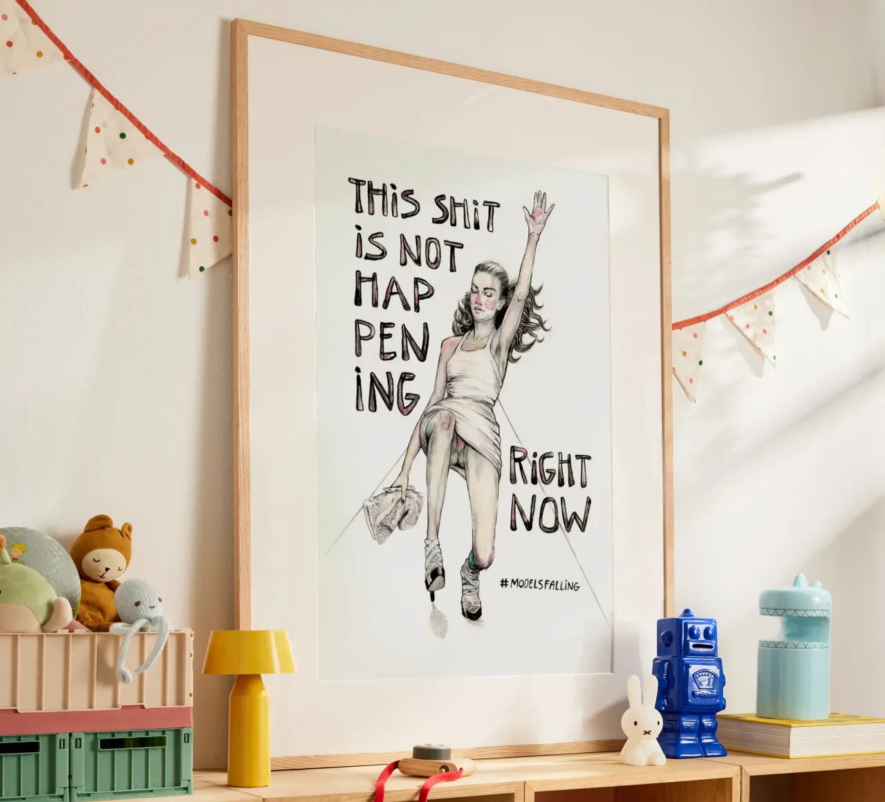 Models Falling 1 carta hahnemühle da Meegan Barnes