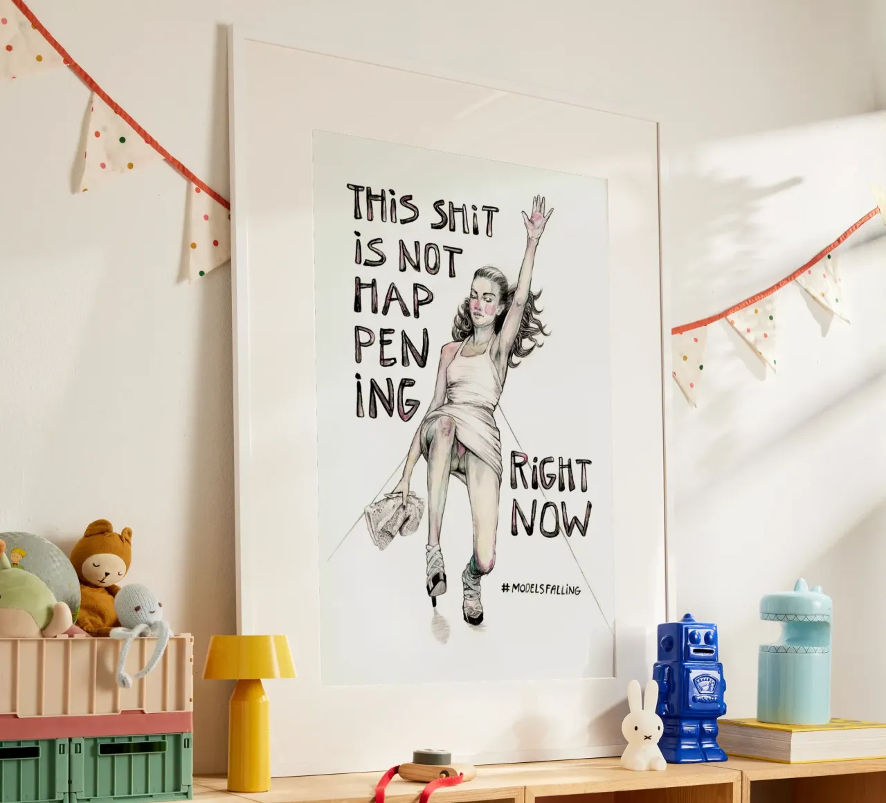 Models Falling 1 carta hahnemühle da Meegan Barnes