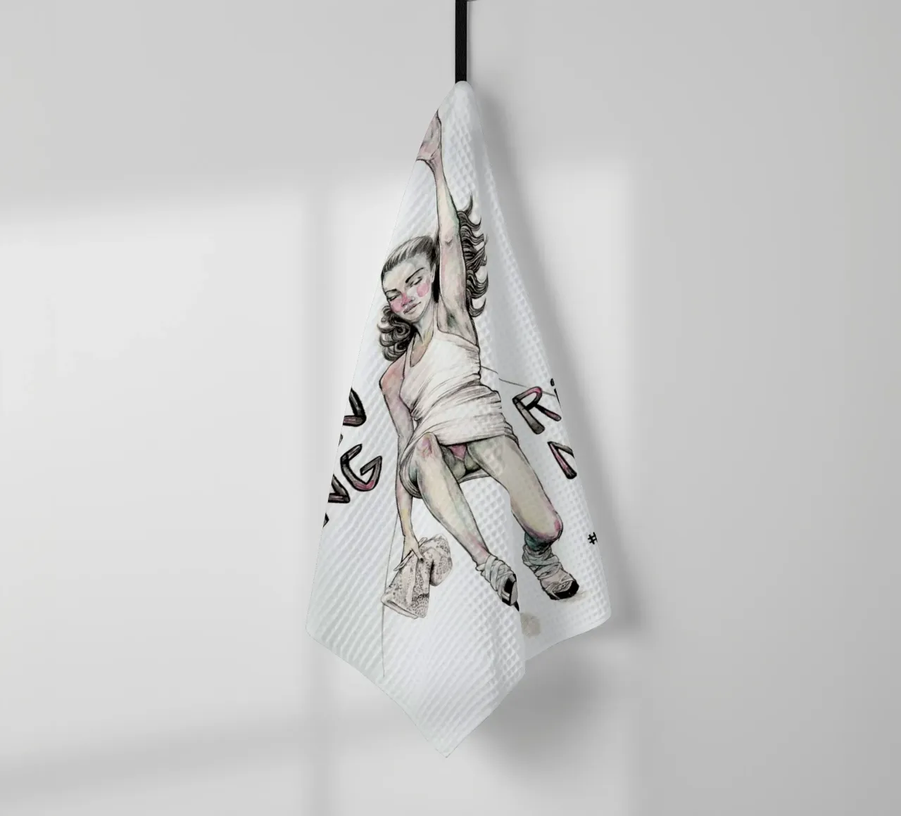 Models Falling 1 torchon de Meegan Barnes