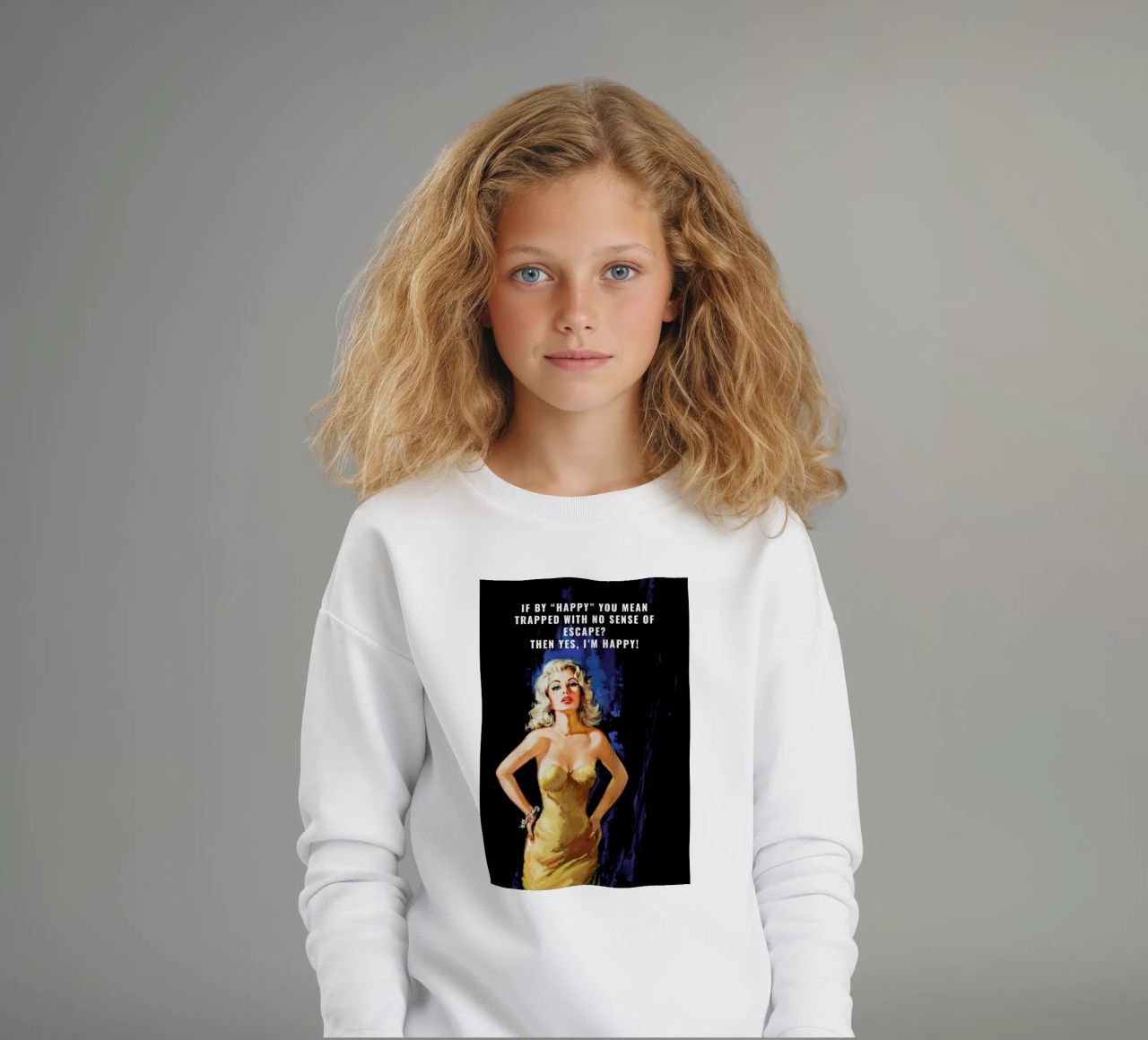 If By "Happy" You Mean felpa bambino da Gallery Print and Art Limited