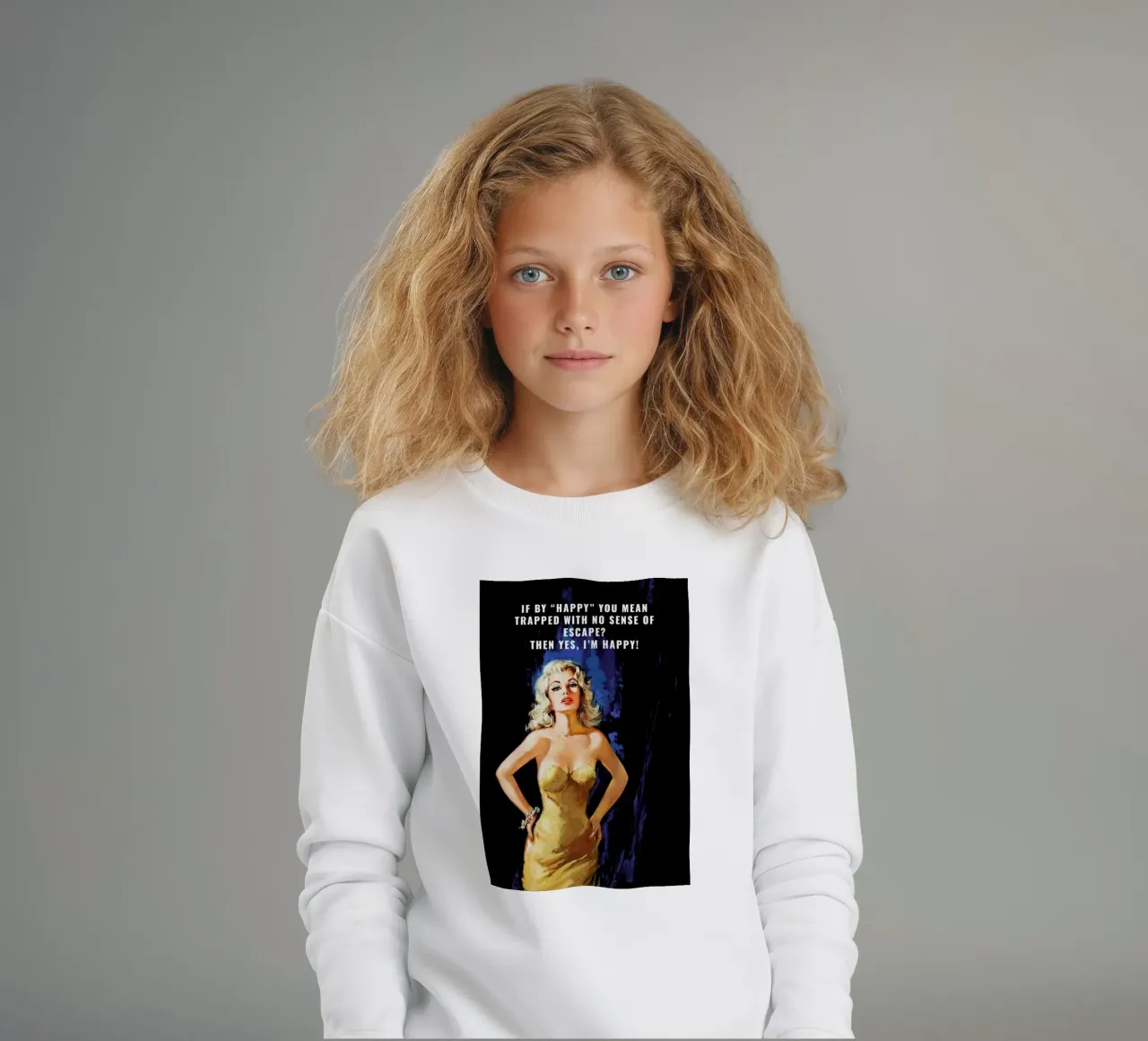 If By "Happy" You Mean felpa bambino da Gallery Print and Art Limited