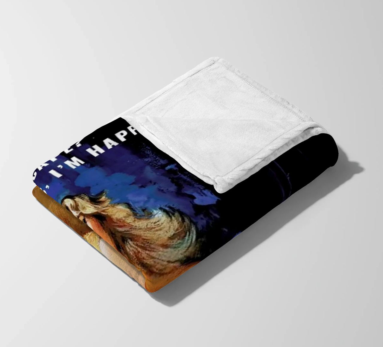 If By "Happy" You Mean coperta in pile da Gallery Print and Art Limited