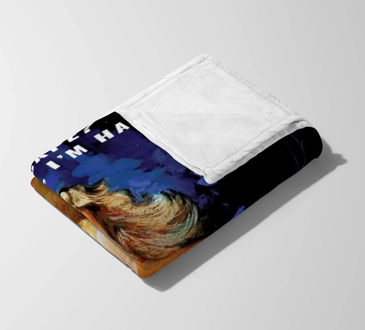 If By "Happy" You Mean coperta in pile da Gallery Print and Art Limited