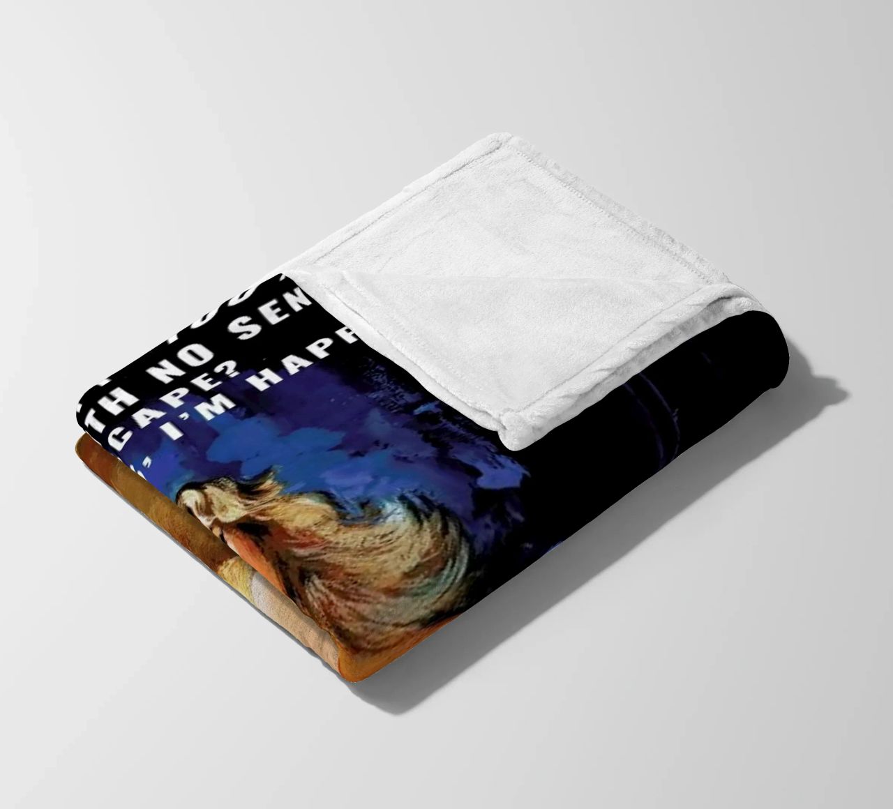 If By "Happy" You Mean coperta in pile da Gallery Print and Art Limited