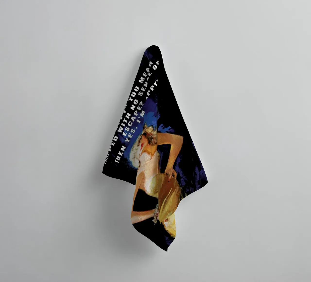 If By "Happy" You Mean asciugamano da bagno da Gallery Print and Art Limited