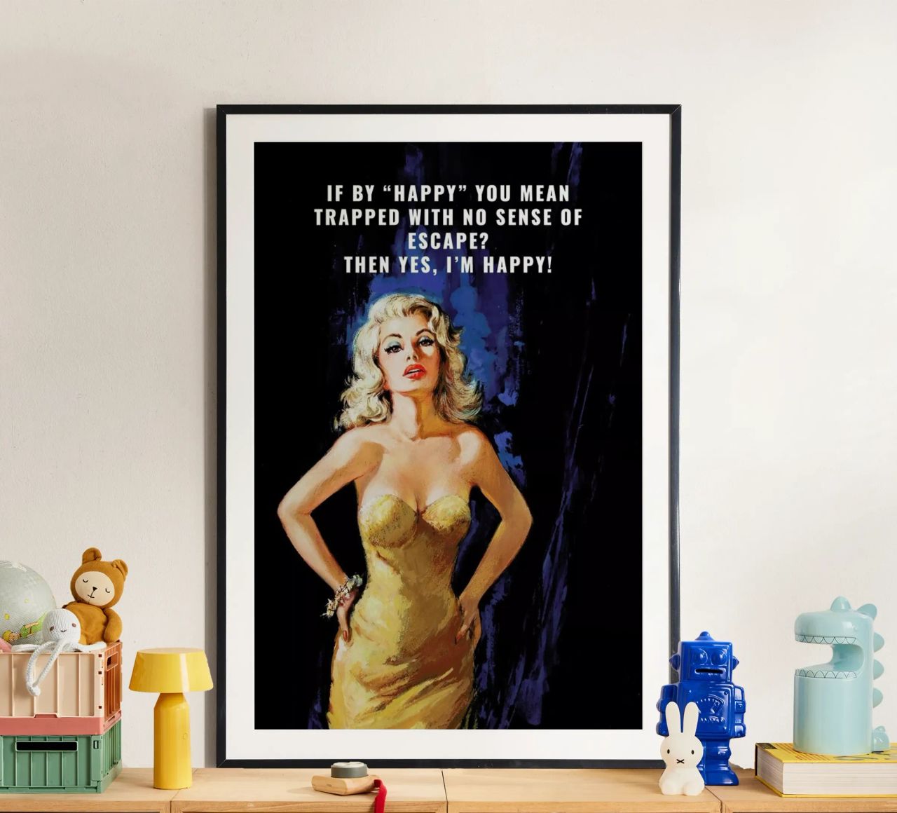 If By "Happy" You Mean carta hahnemühle da Gallery Print and Art Limited