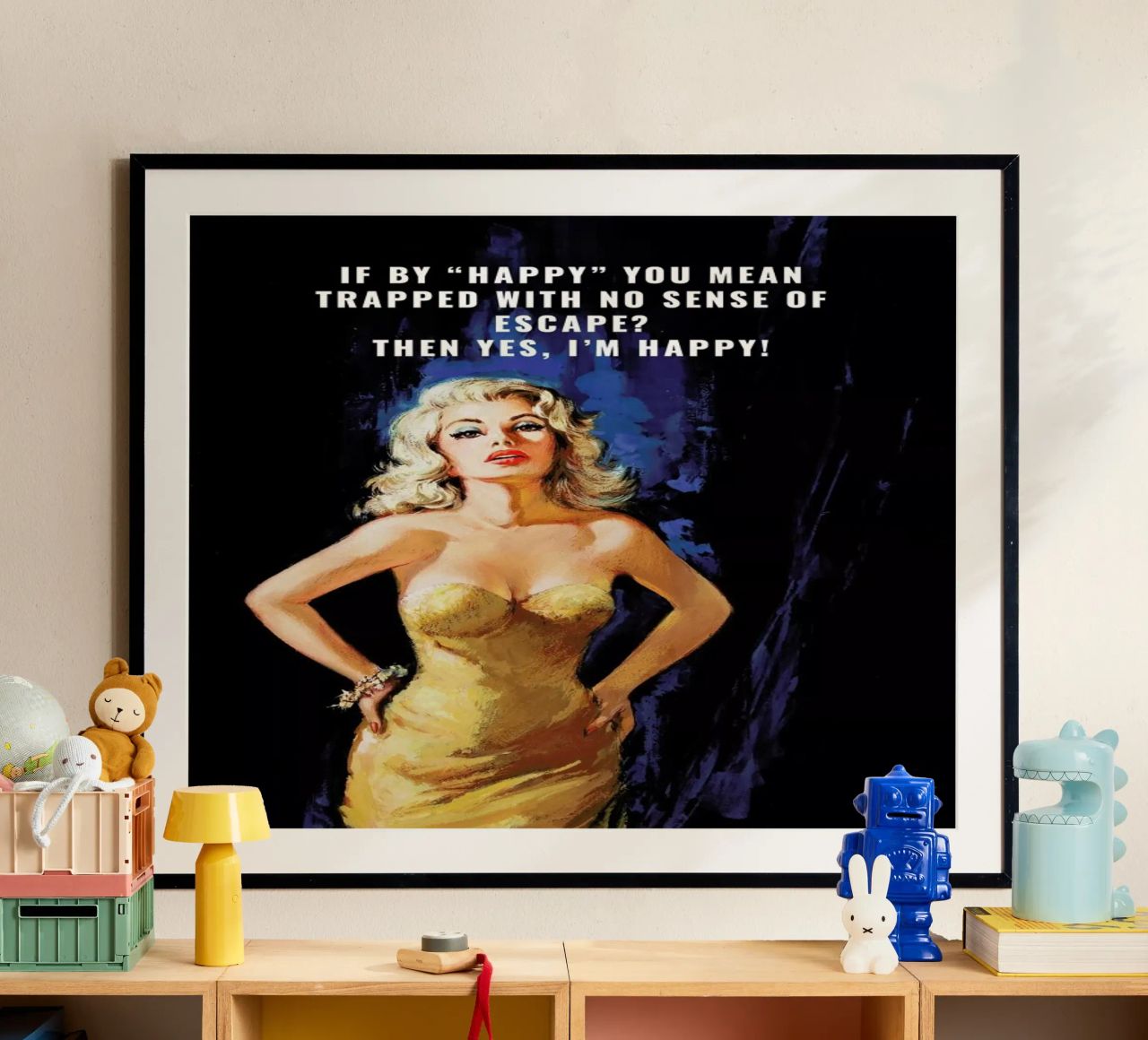 If By "Happy" You Mean carta hahnemühle da Gallery Print and Art Limited
