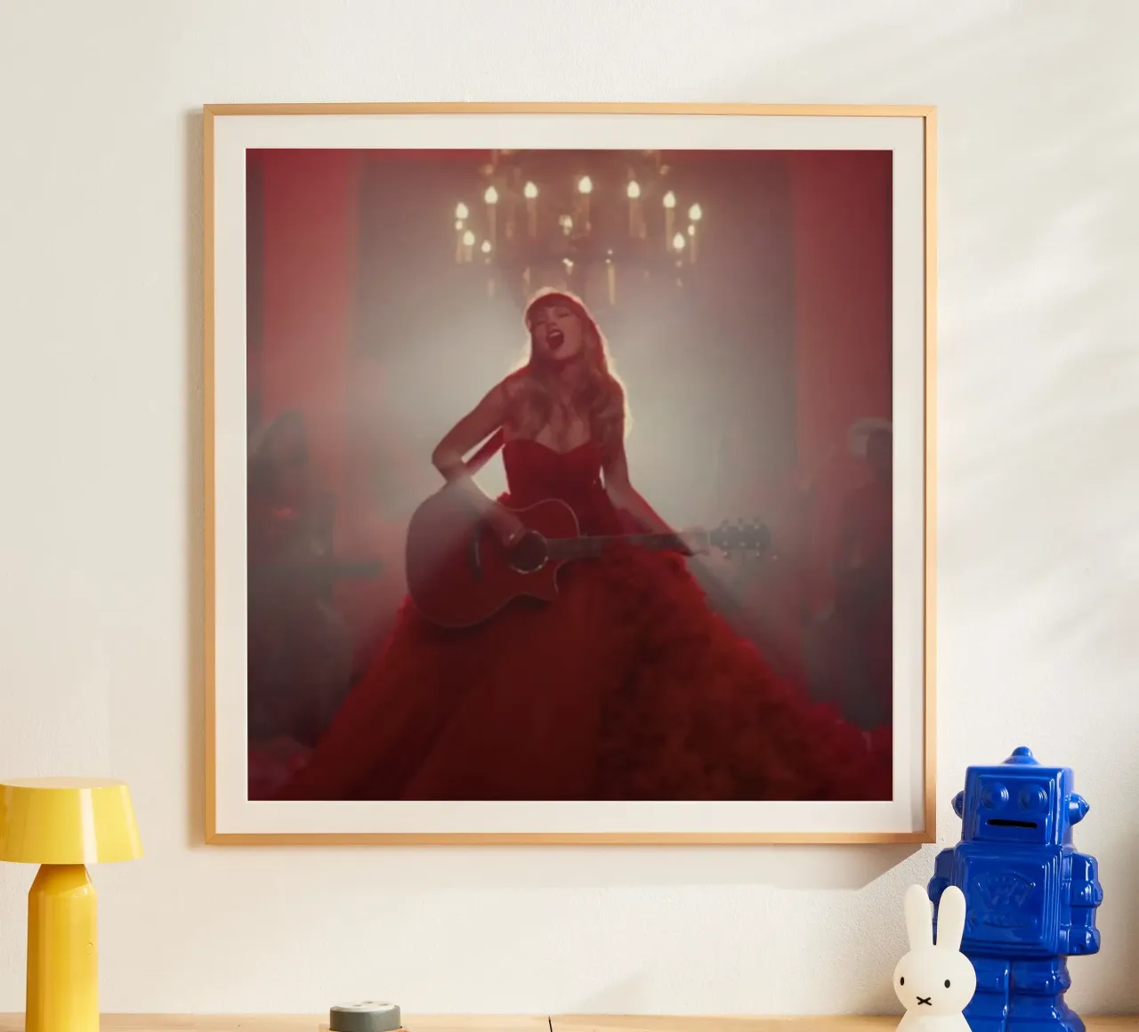 Taylor Gierzwaluwen Gitaarspelen poster met aluminium frame van HUMMERSONIC