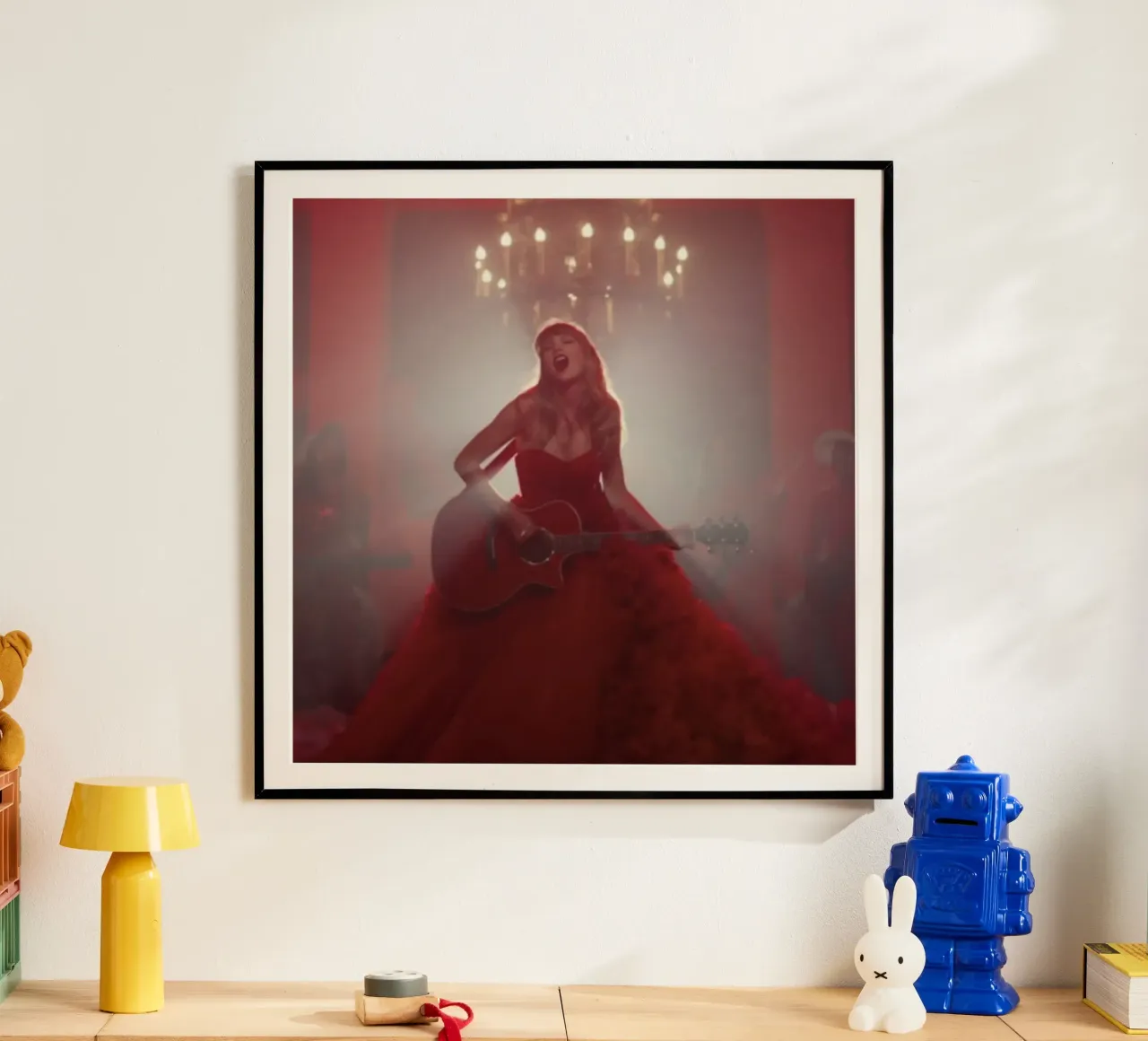 Taylor Gierzwaluwen Gitaarspelen poster met aluminium frame van HUMMERSONIC
