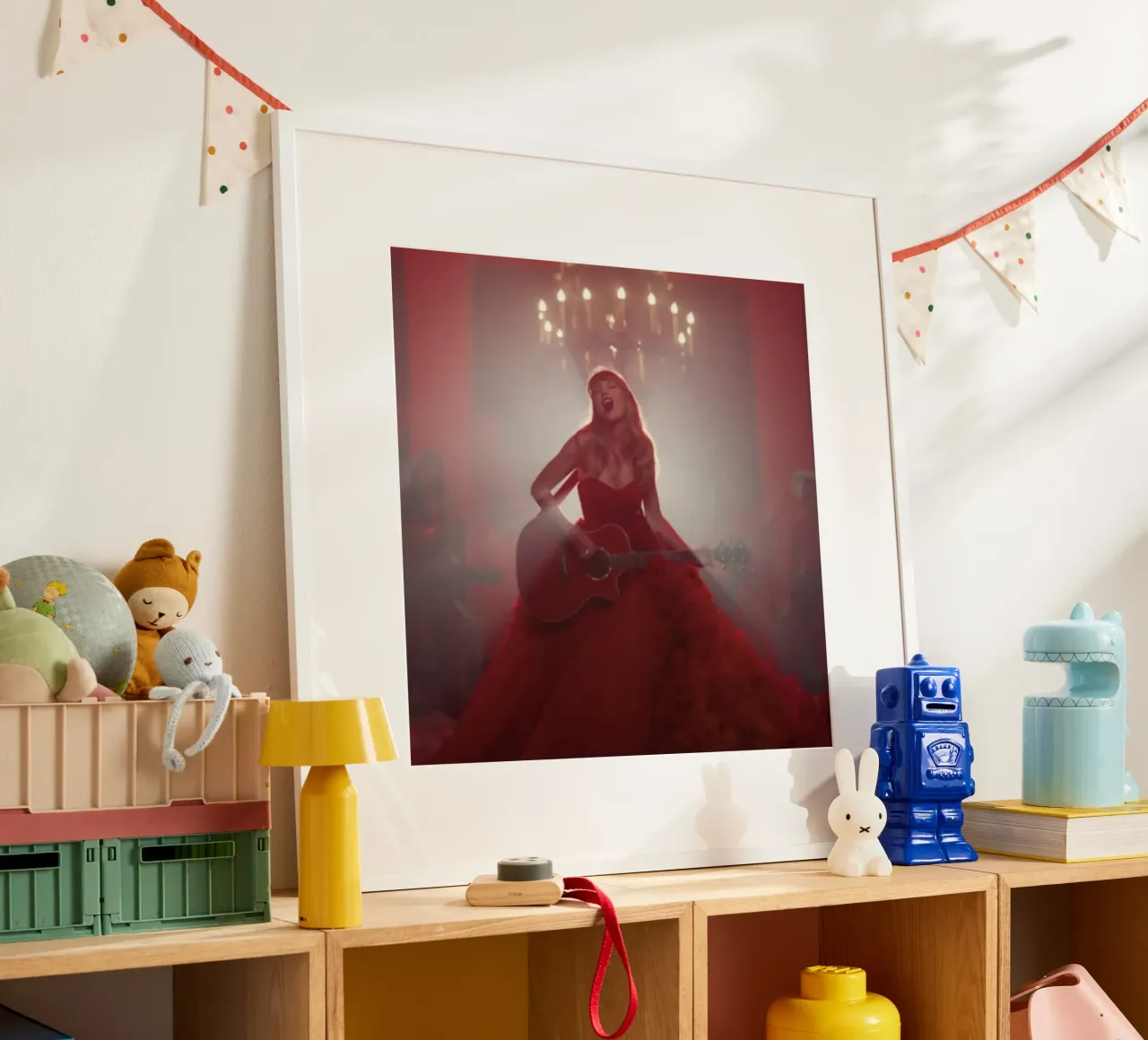 Taylor Gierzwaluwen Gitaarspelen poster met aluminium frame van HUMMERSONIC