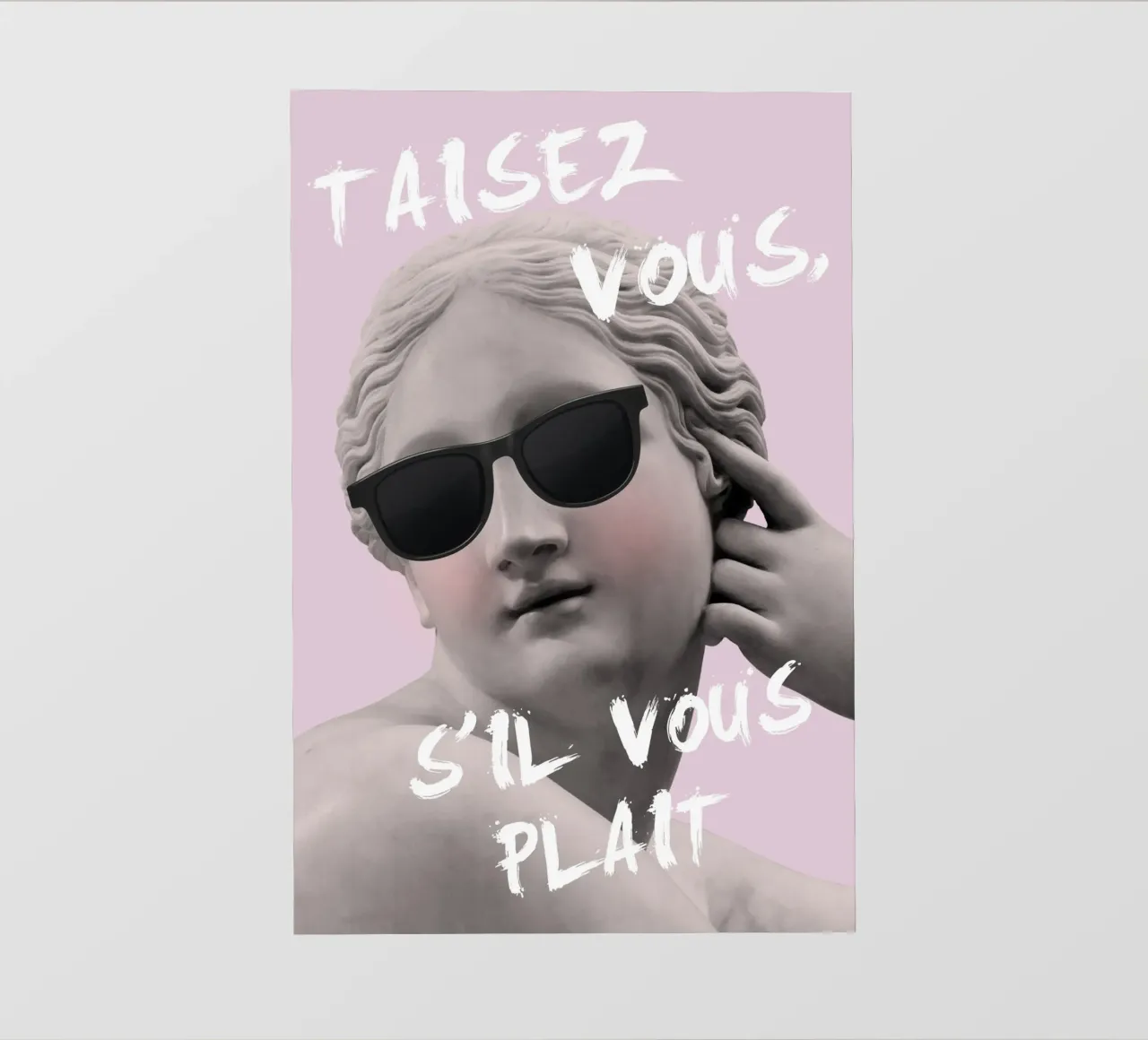 Shut Up Please Purple Goddess telo in pvc da GraceDigitalArtCo