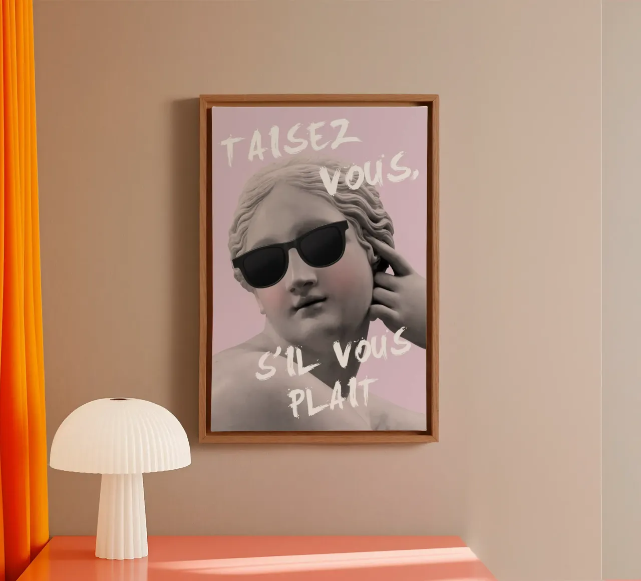 Shut Up Please Purple Goddess tela con Cornice a cassetta da GraceDigitalArtCo