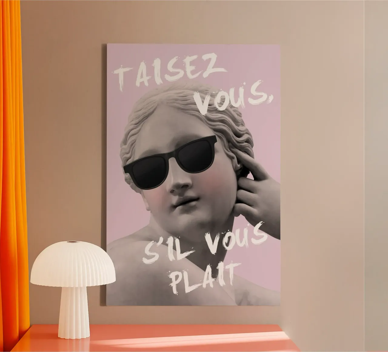 Shut Up Please Purple Goddess tela con Cornice a cassetta da GraceDigitalArtCo