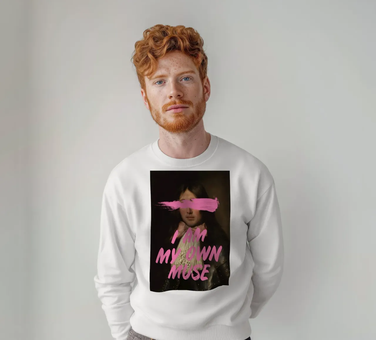 I am my own muse - Man sweatshirt van GraceDigitalArtCo