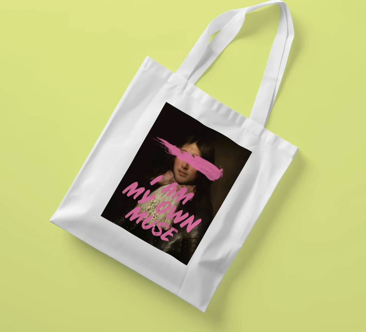 I am my own muse - Man borsa in juta da GraceDigitalArtCo
