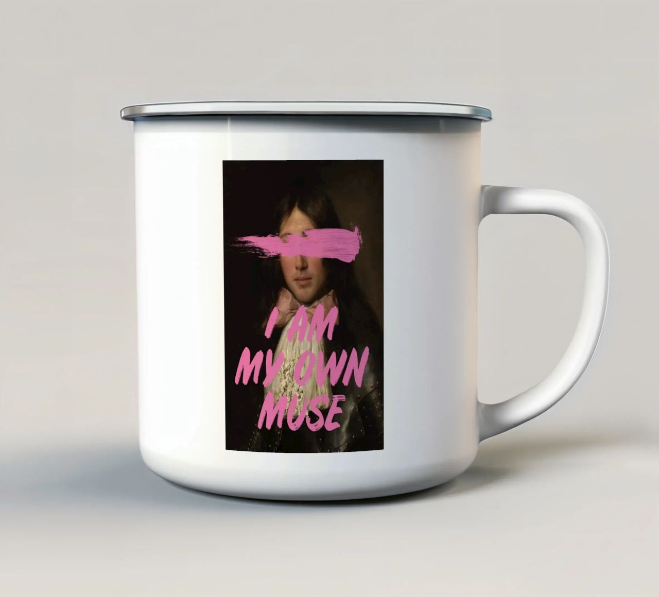 I am my own muse - Man tazza in smalto da GraceDigitalArtCo