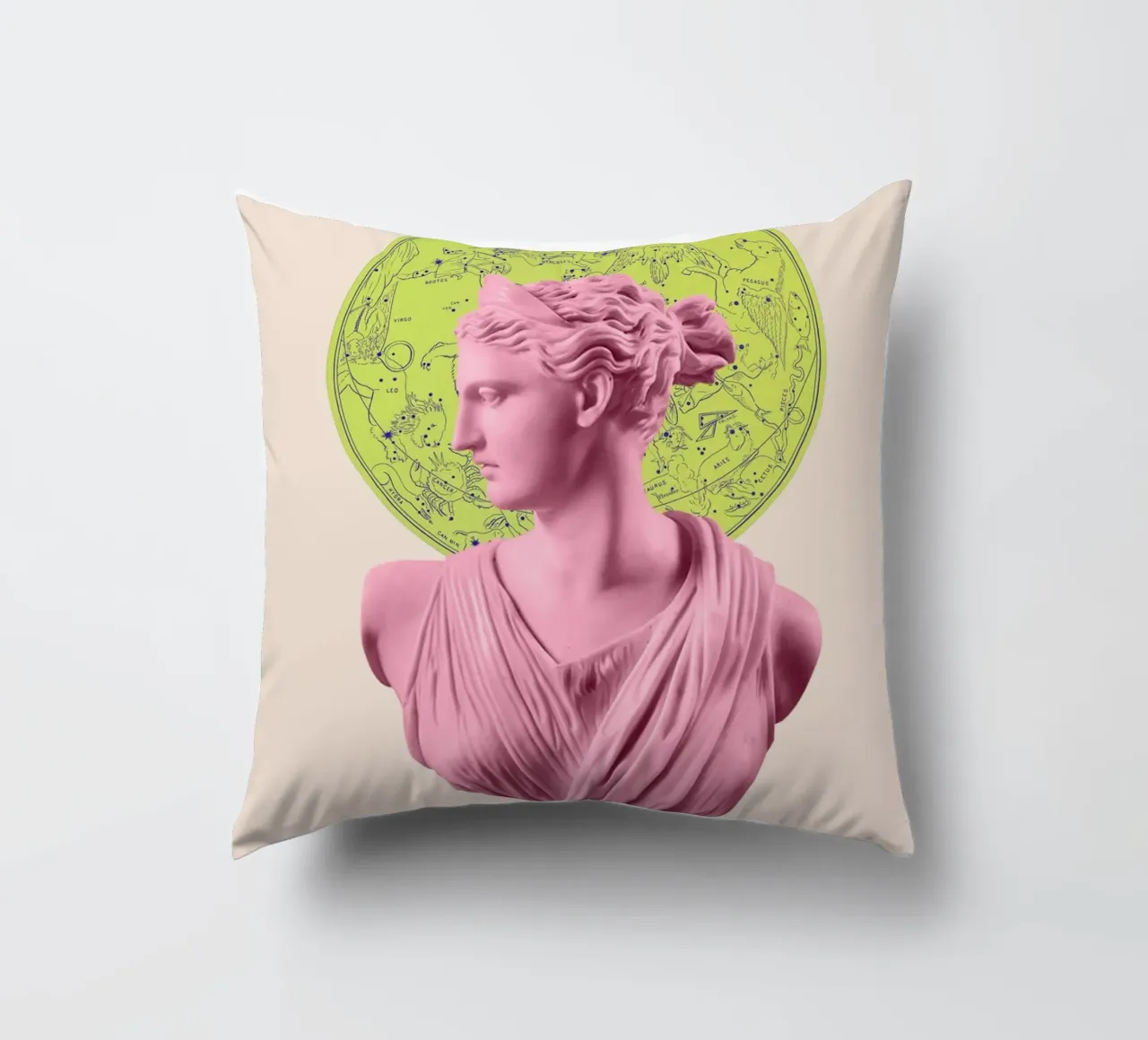 Artemis Neon Stars cuscino da GraceDigitalArtCo