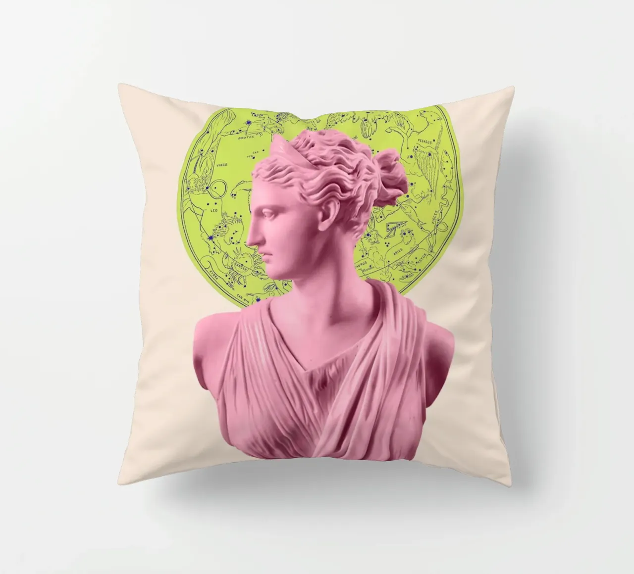 Artemis Neon Stars cuscino da GraceDigitalArtCo