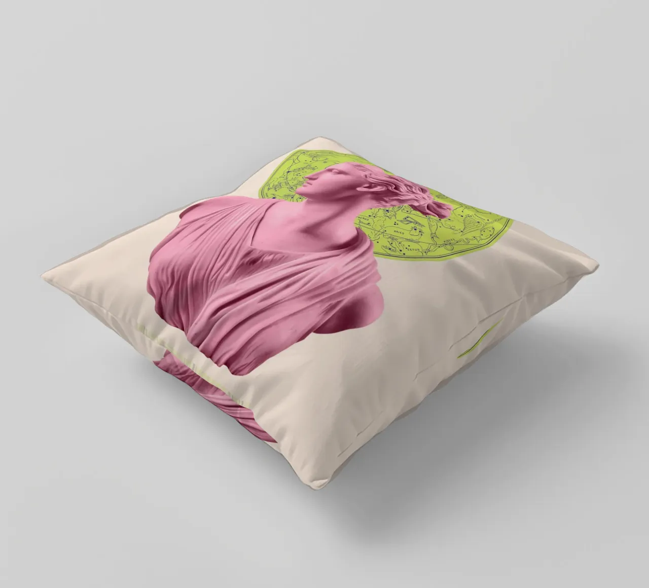 Artemis Neon Stars cuscino da GraceDigitalArtCo