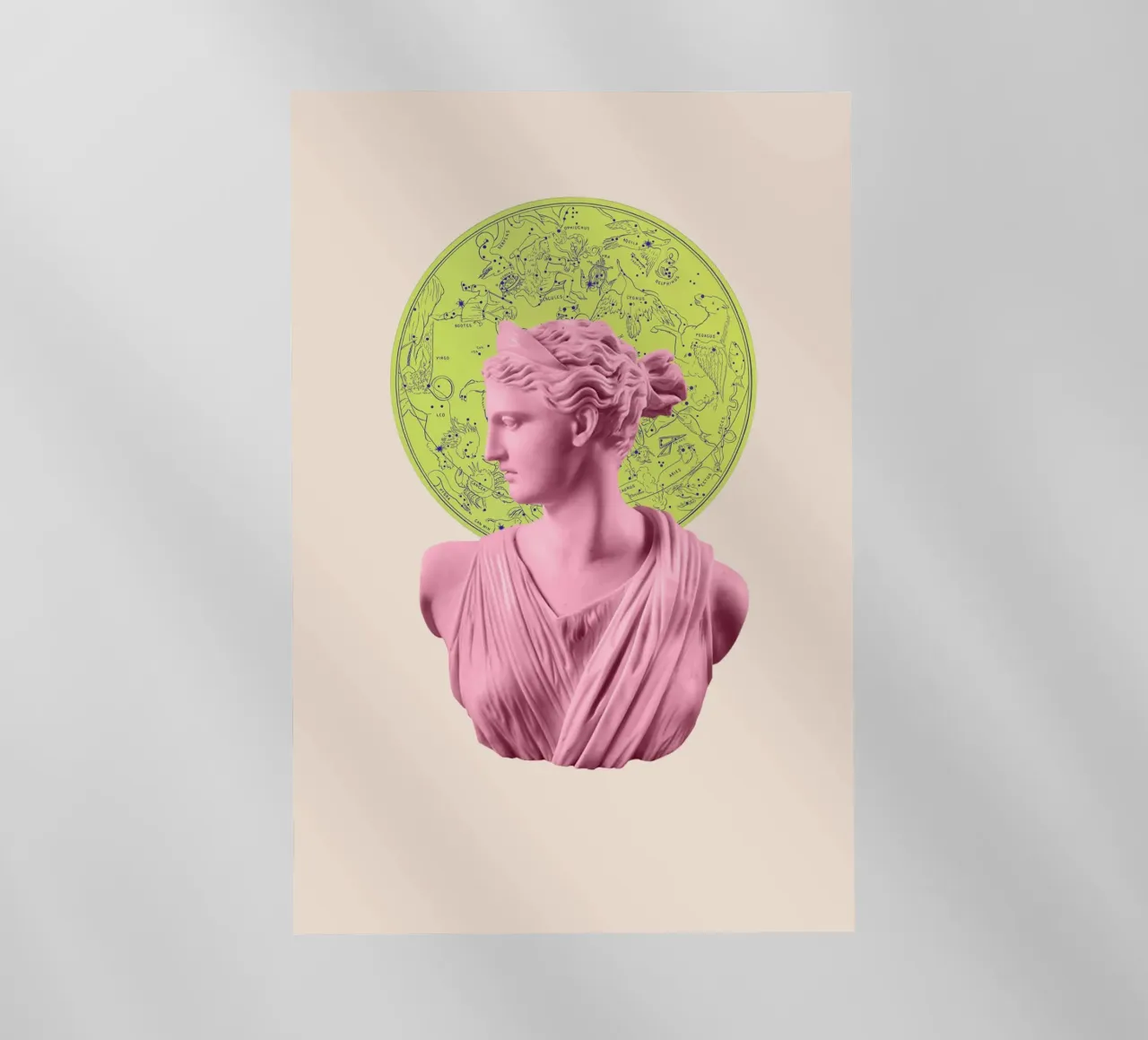 Artemis Neon Stars backlit film by GraceDigitalArtCo