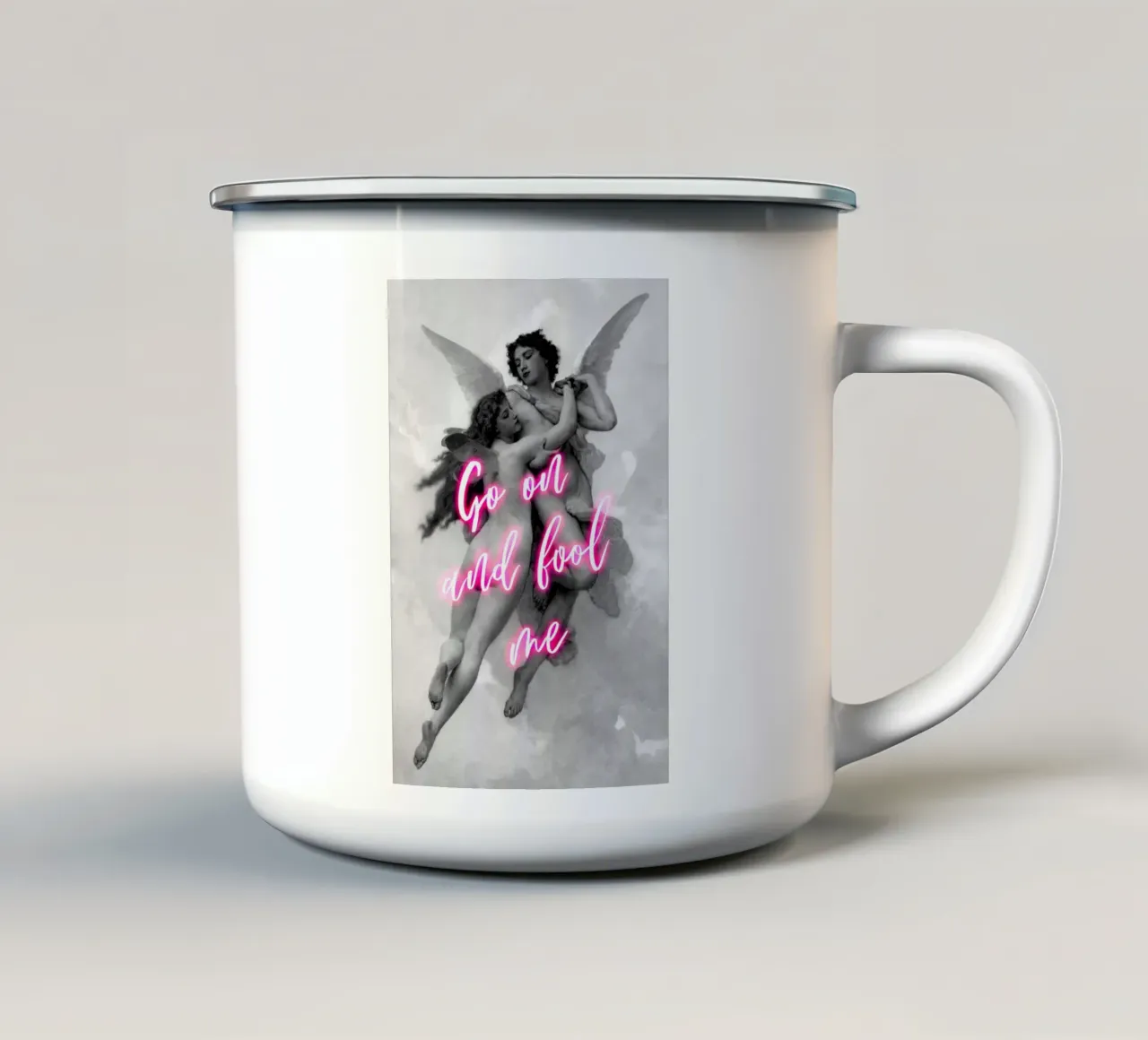 Neon Angels tazza in smalto da GraceDigitalArtCo
