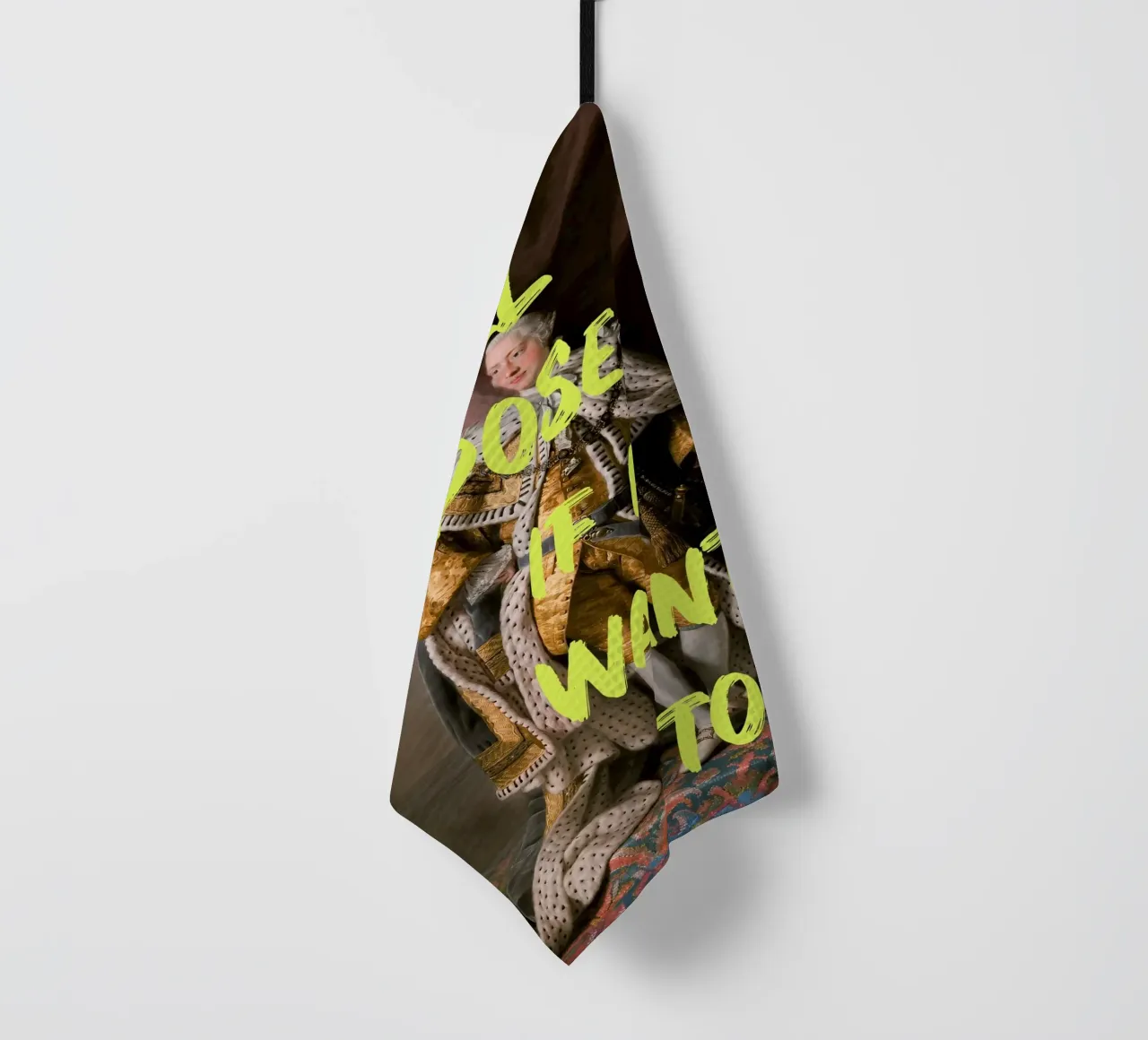 Posing King Neon Yellow Font canovaccio da cucina da GraceDigitalArtCo