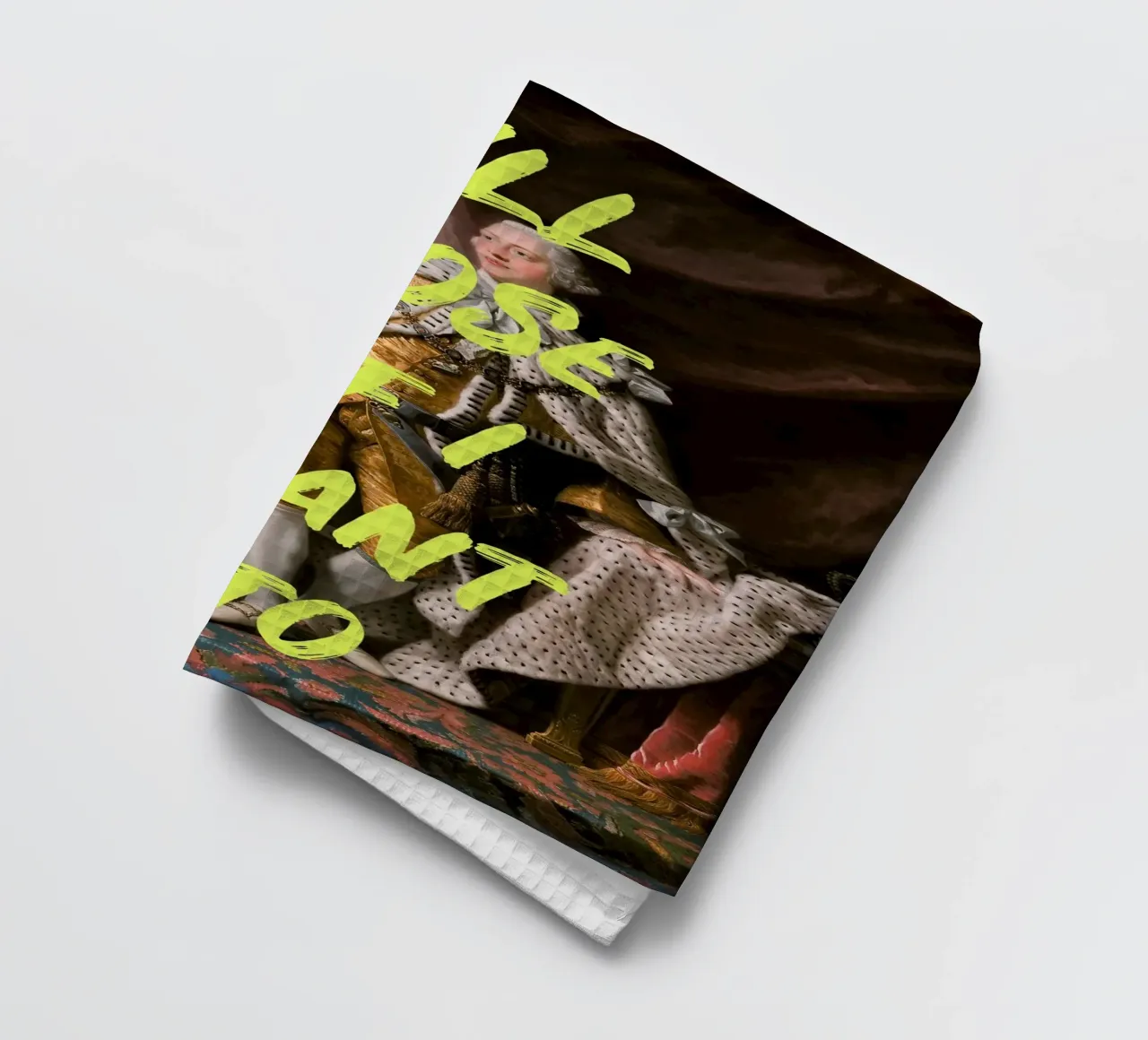 Posing King Neon Yellow Font canovaccio da cucina da GraceDigitalArtCo
