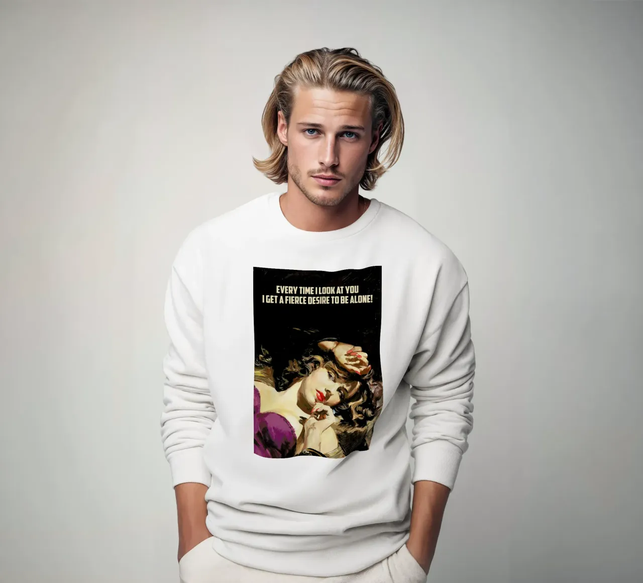 Every Time I Look At You sweatshirt by Gallery Print and Art Limited