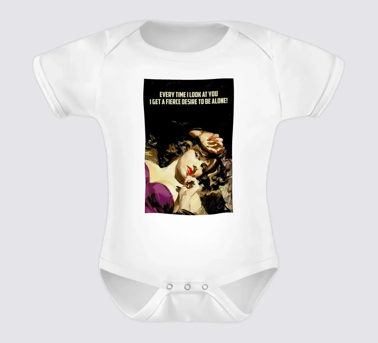 Every Time I Look At You body neonato maniche corte da Gallery Print and Art Limited