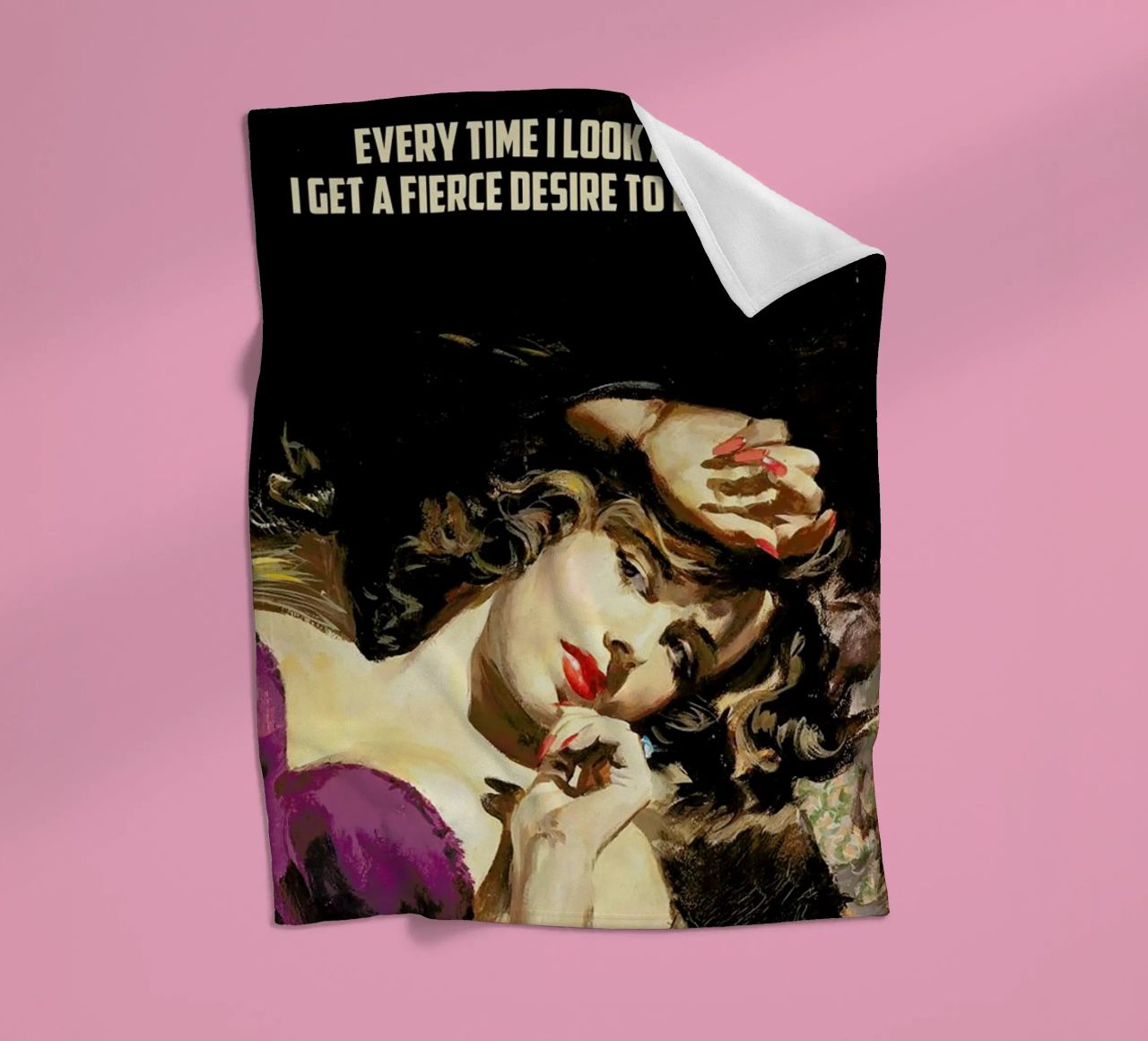 Every Time I Look At You coperta in pile da Gallery Print and Art Limited