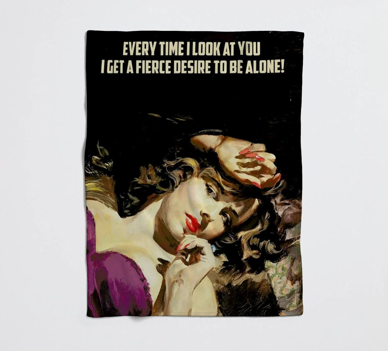 Every Time I Look At You coperta in pile da Gallery Print and Art Limited