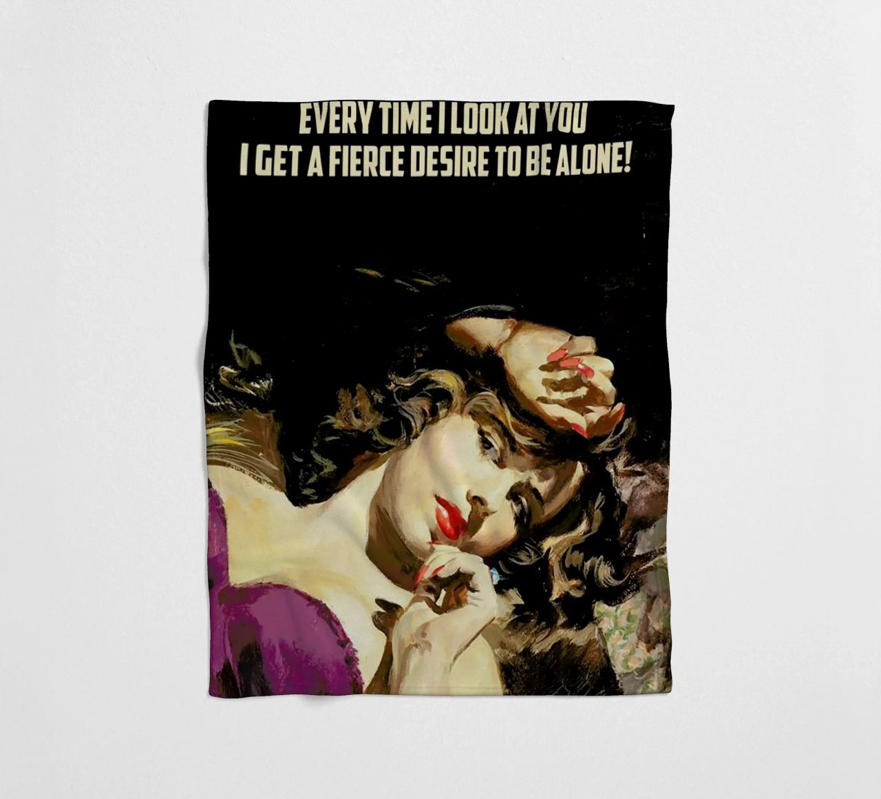 Every Time I Look At You coperta in pile da Gallery Print and Art Limited