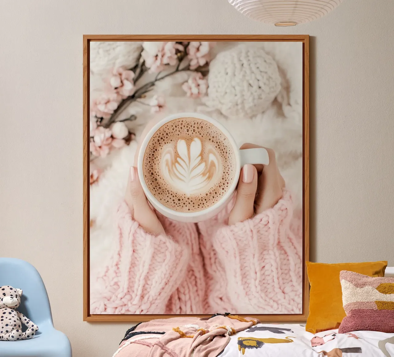 Blush Serenity alluminio dibond da PhotoVibe Decor