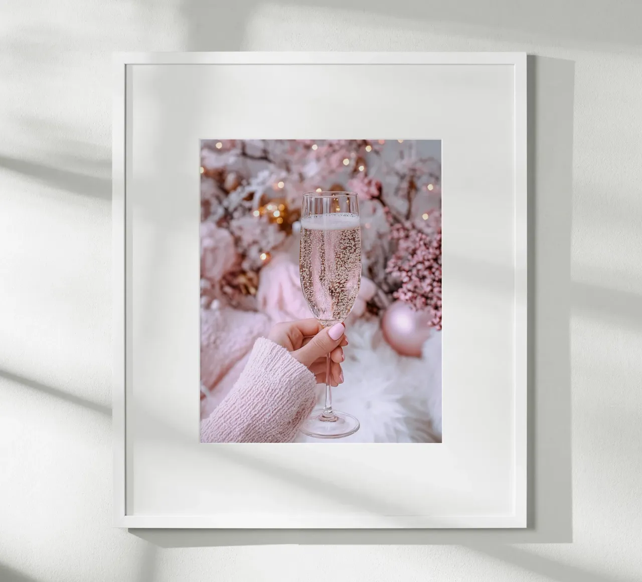 Blush Serenity poster con telaio in plastica da PhotoVibe Decor