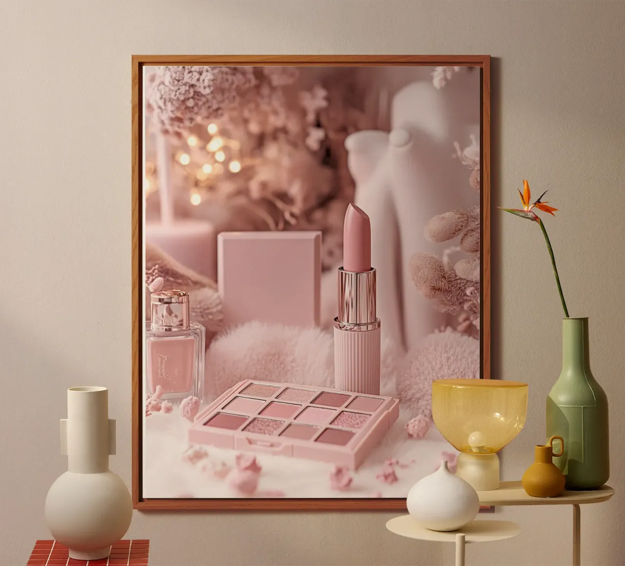 Blush Serenity alluminio dibond da PhotoVibe Decor