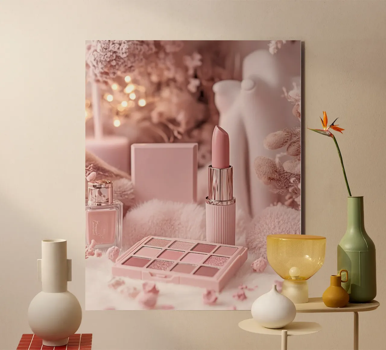Blush Serenity alluminio dibond da PhotoVibe Decor