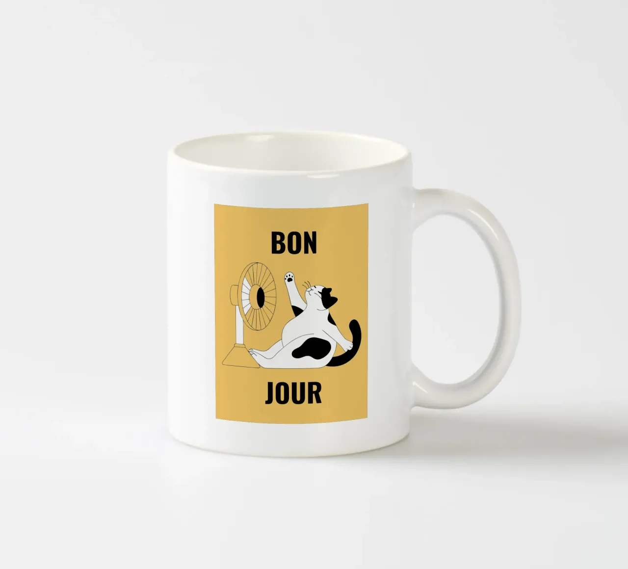 Cat Fanning tazza in ceramica da OUR SHOP
