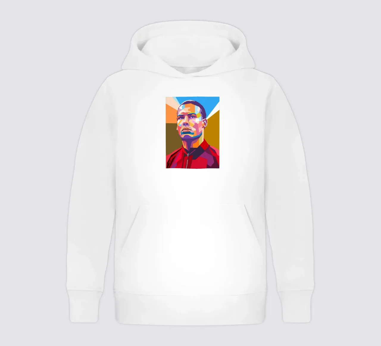 Virgil van Dijk portrait pop art sweat à capuche enfant de Hantamrata