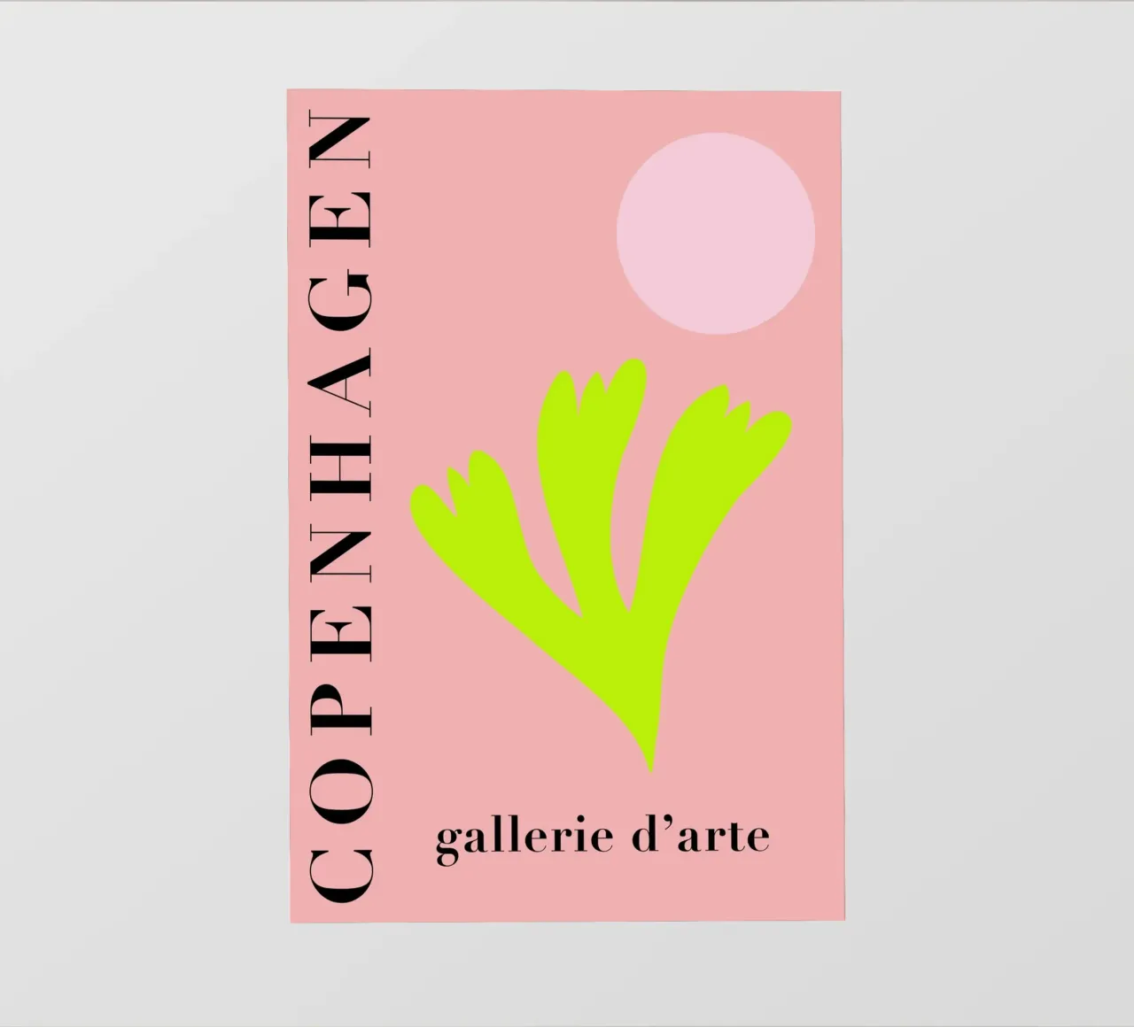 Neon Copenhagen Abstract Art telo in pvc da GraceDigitalArtCo