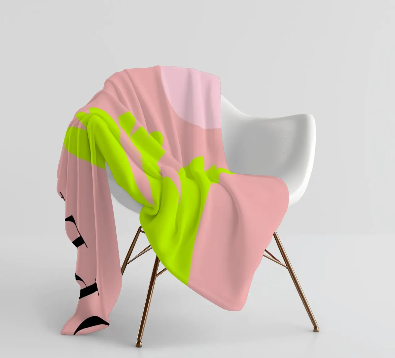 Neon Copenhagen Abstract Art coperta in pile da GraceDigitalArtCo