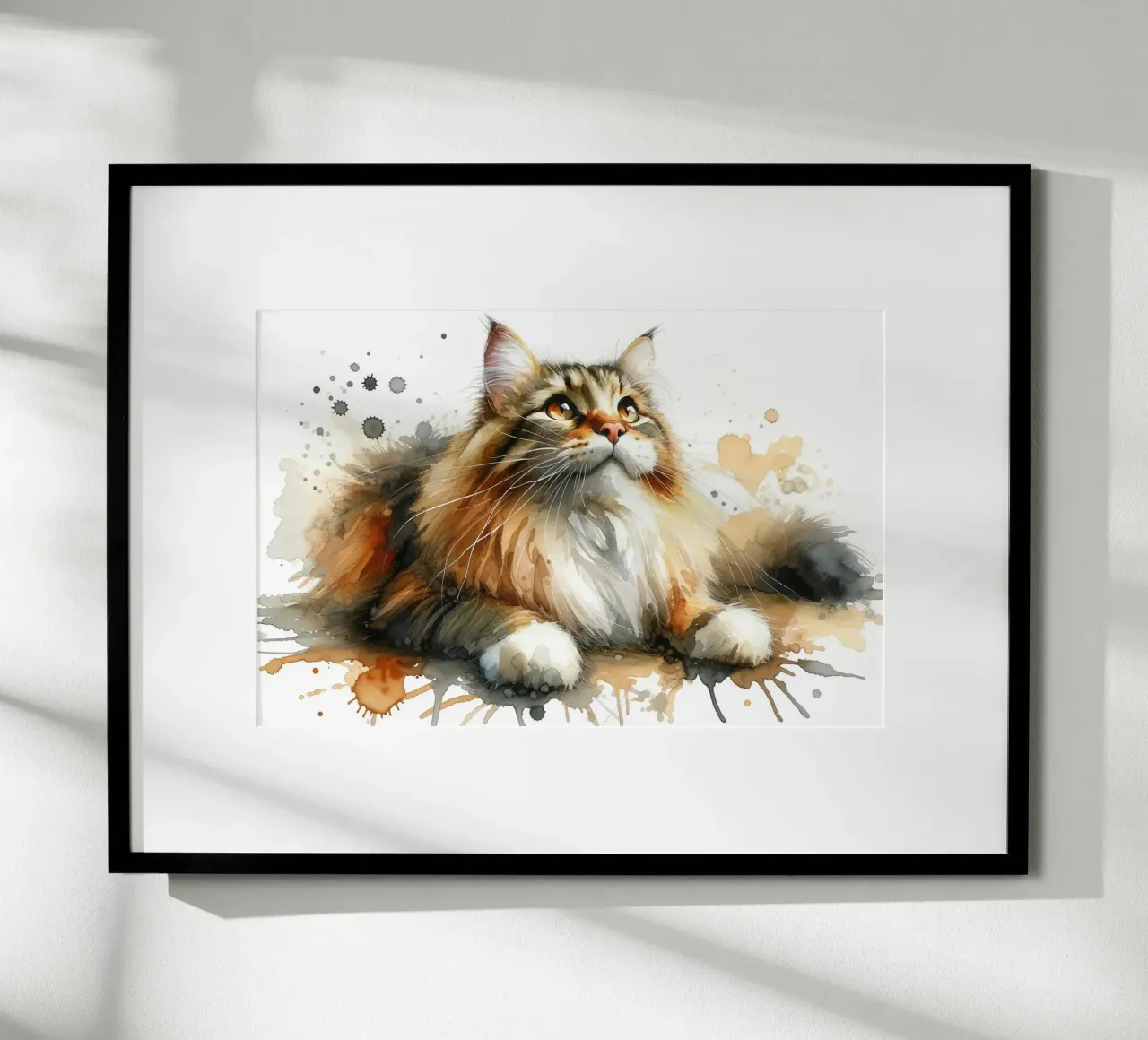 Neugieriger Blick inmitten weicher erdiger Töne Poster von Chromatic Fusion Studio