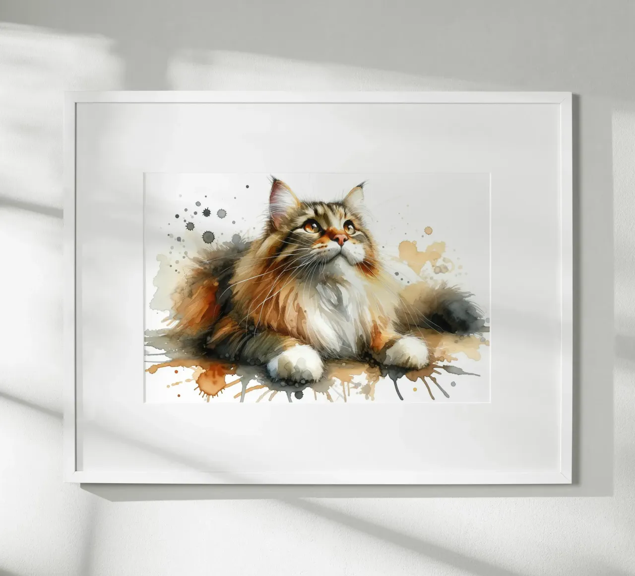 Neugieriger Blick inmitten weicher erdiger Töne Poster von Chromatic Fusion Studio