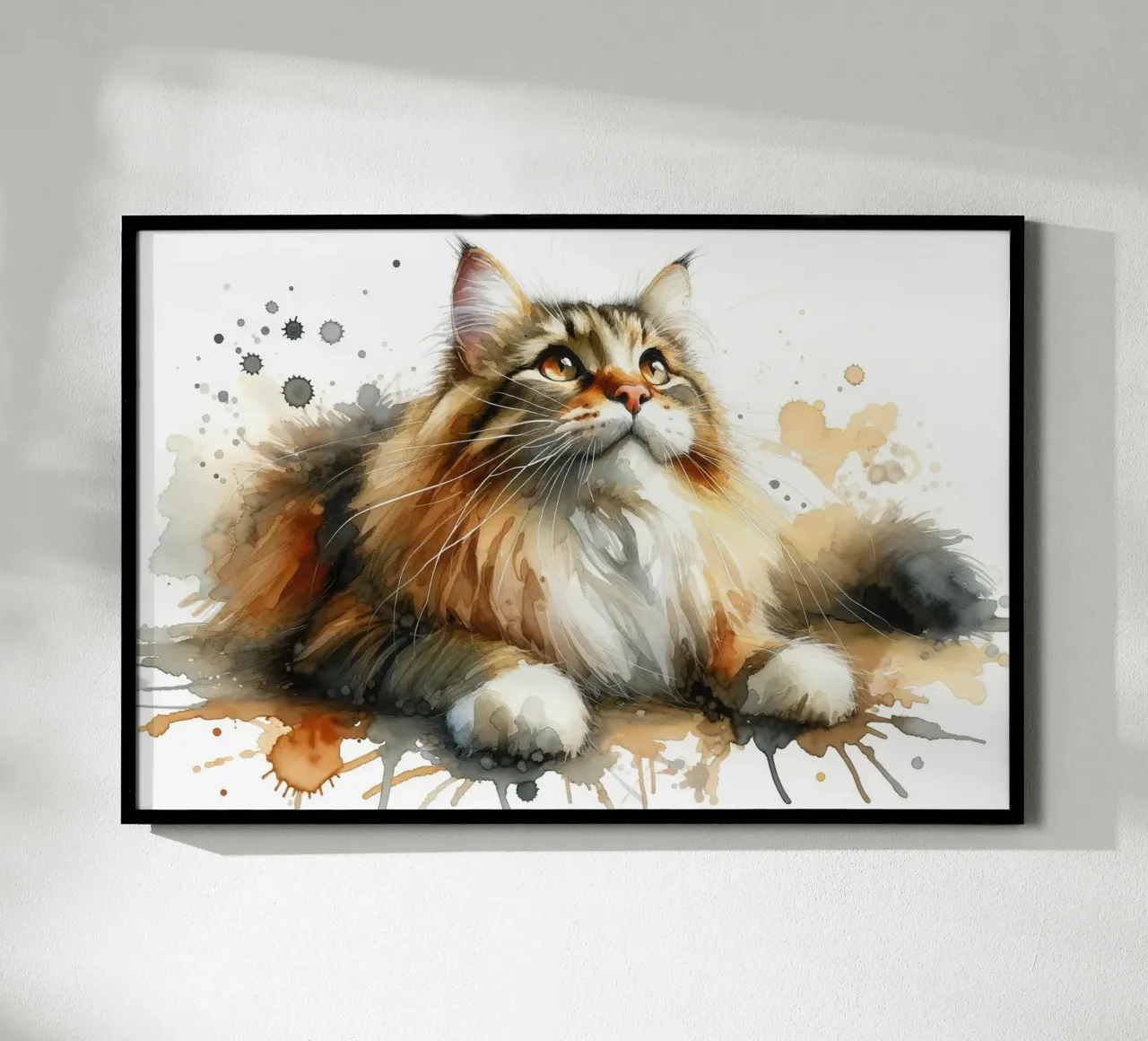 Neugieriger Blick inmitten weicher erdiger Töne Poster von Chromatic Fusion Studio