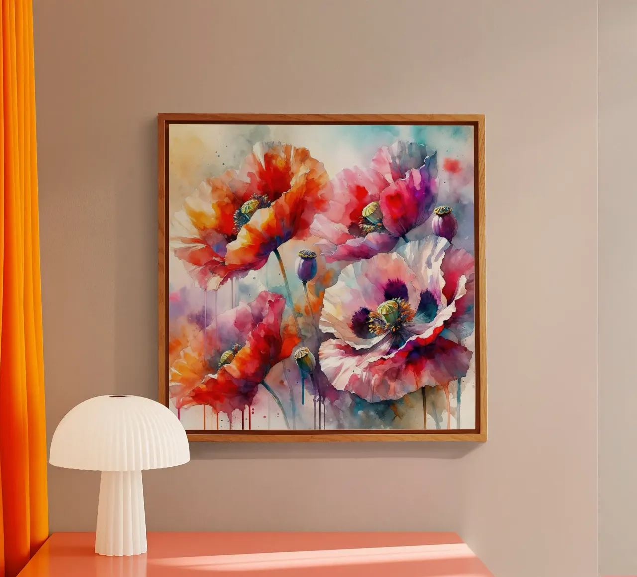 Intenso splendore floreale plexiglass da Chromatic Fusion Studio