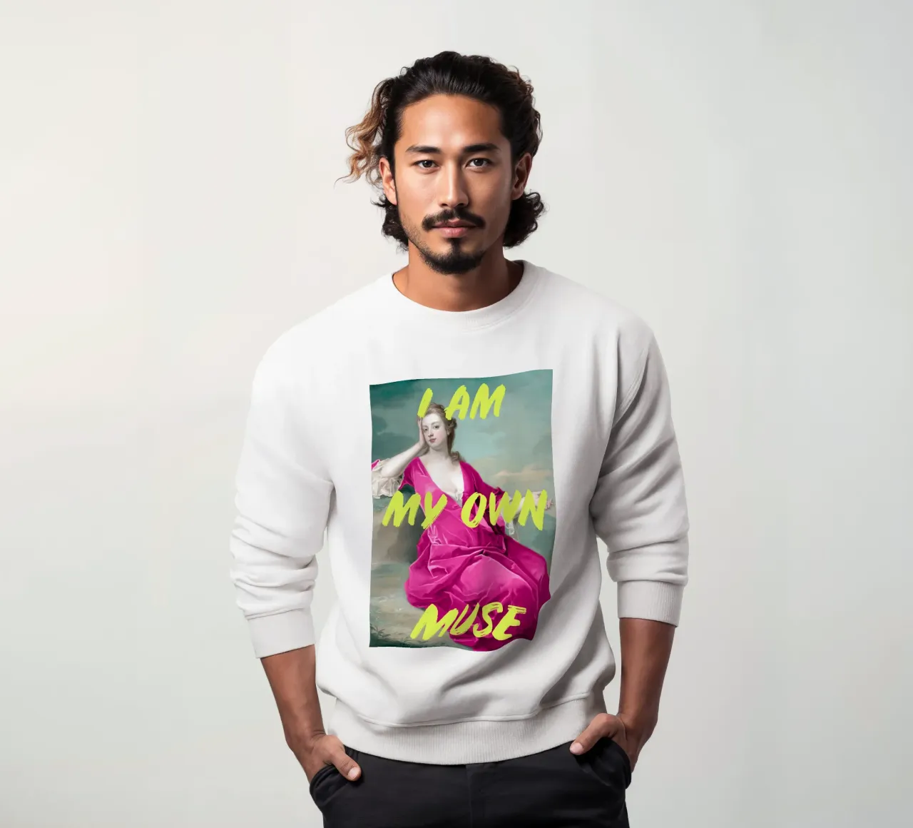 Neon I am my own muse art felpa da GraceDigitalArtCo