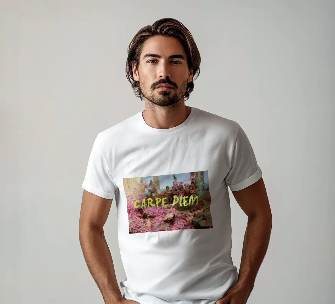 Carpe Diem Yellow Art t-shirt da GraceDigitalArtCo