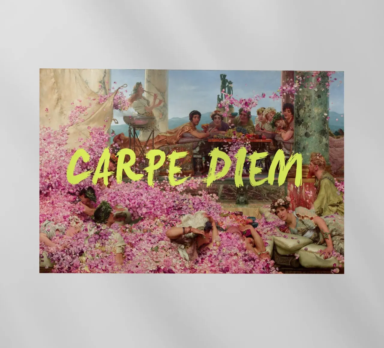 Carpe Diem Yellow Art pellicola backlit da GraceDigitalArtCo