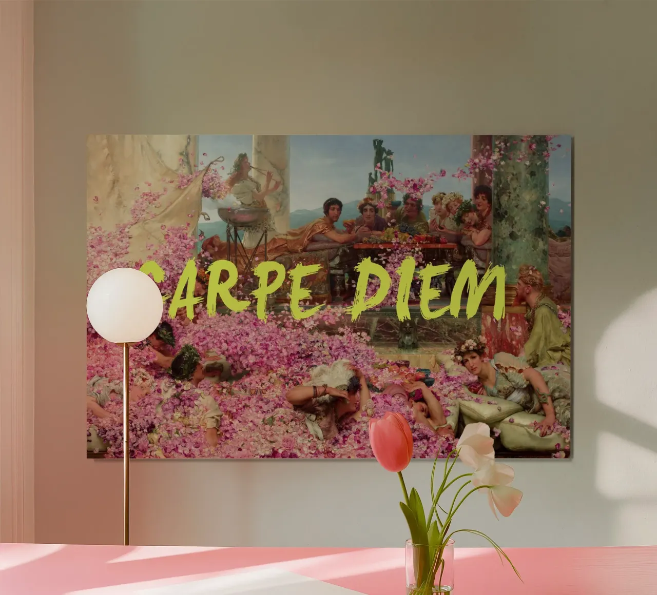 Carpe Diem Yellow Art carta hahnemühle da GraceDigitalArtCo