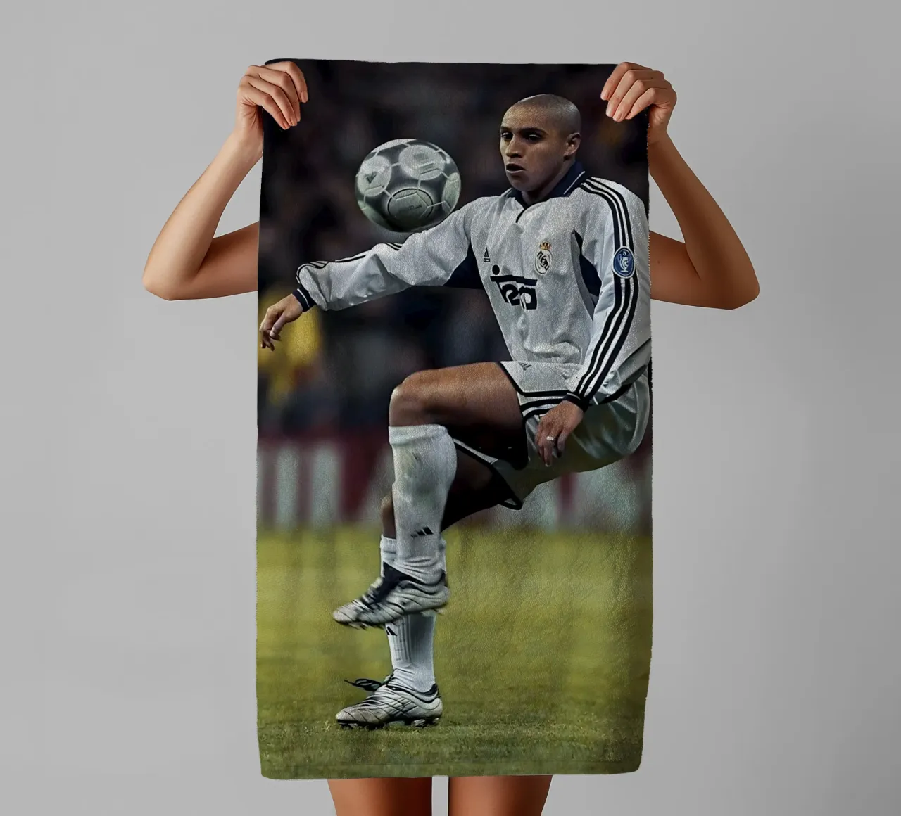Roberto Carlos 90s asciugamano da bagno da Low poly art